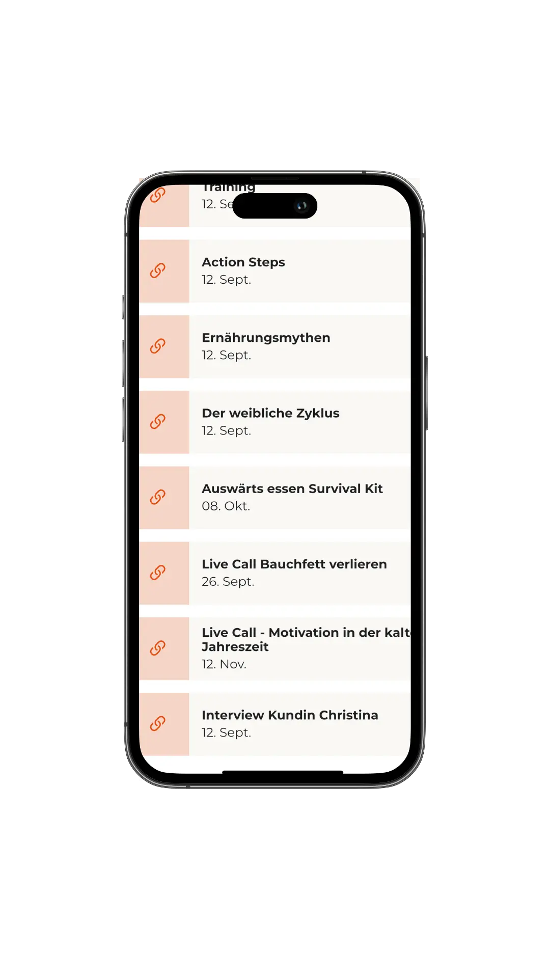 IC App Live Calls - Regelmäßige Live-Sessions zu Zyklusernährung, Routinen und mehr